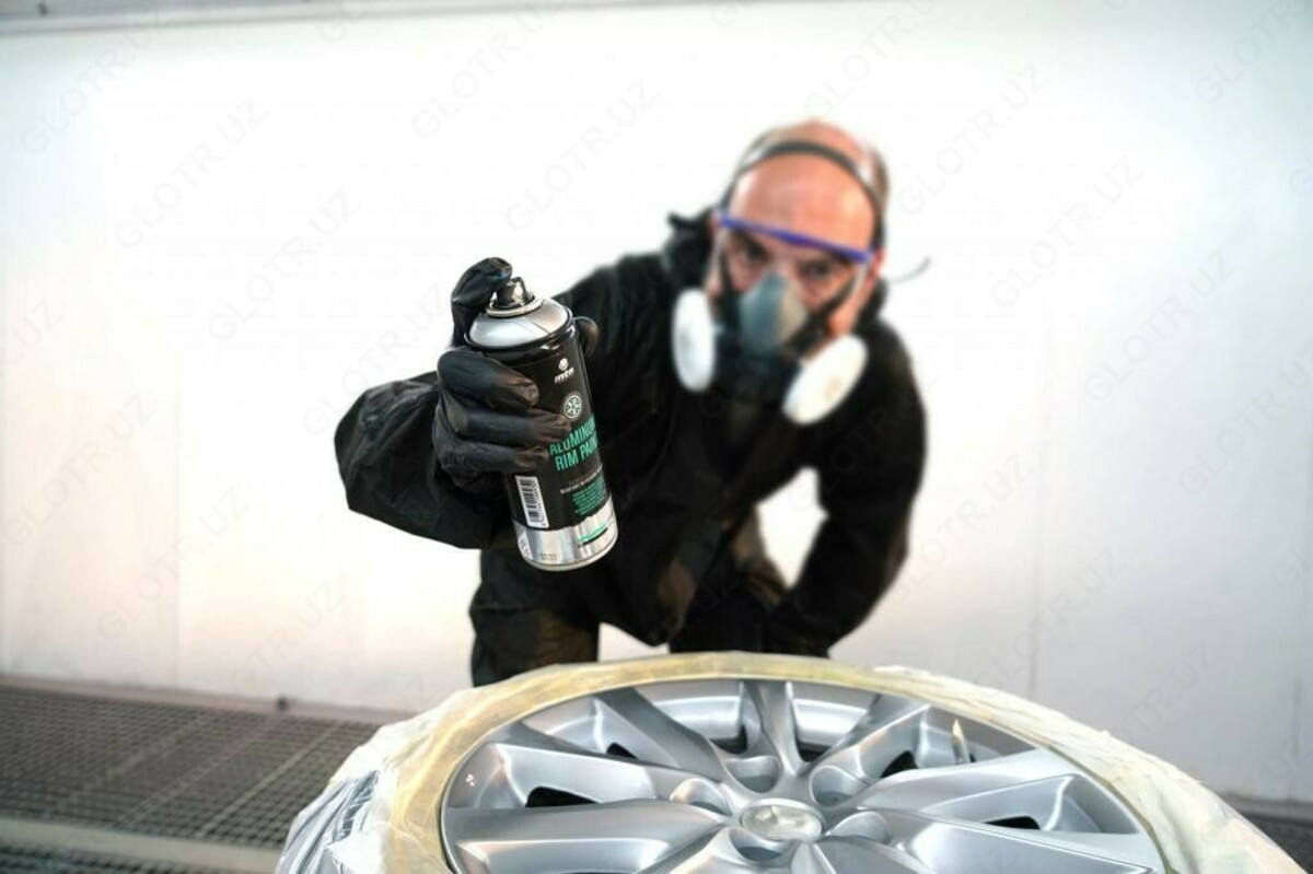 Алюминиевая аэрозольная краска для дисков автомобиля MTN PRO Aluminium .