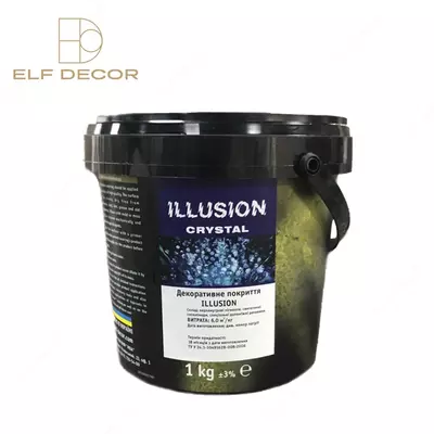Декоративная краска с перламутровым эффектом отточенто ILLUSION CRYSTAL - 360 000 сум / кг.