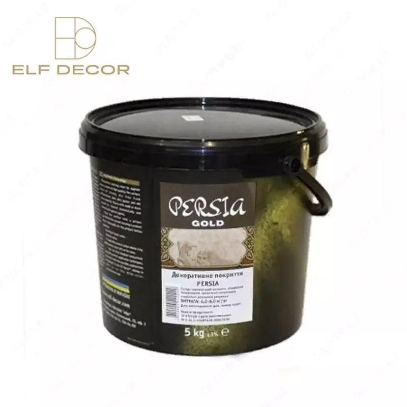 Декоративное покрытие PERSIA Gold  придает стенам нарядный и роскошный вид