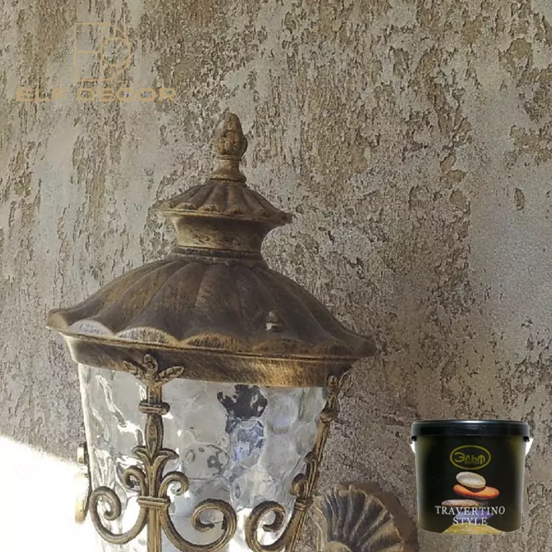  Декоративная фактурная штукатурка Travertino Style  для создания натурального камня - 