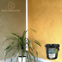  Декоративная краска Illusion Gold  для золочения в интерьере и создания акцентных стен и фрагментов - 