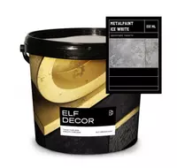 Акриловая краска белый металлик Metal Paint Ice White