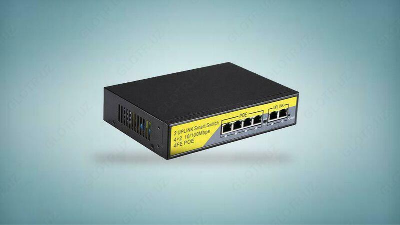 PoE коммутатор 4+2 (10/100 мбит/с)