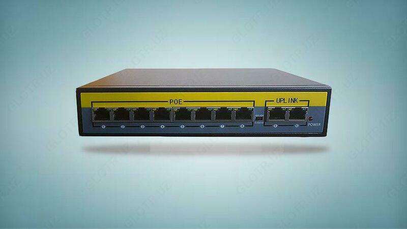 PoE коммутатор 8+2 (10/100 мбит/с)