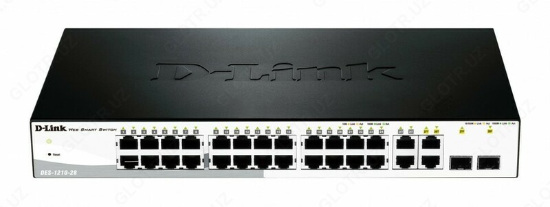  D-Link 24+4+2 портовый управляемый коммутатор DES-1210-28 - 
