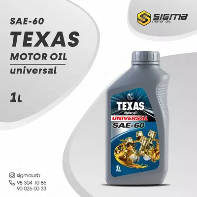 Barcha ob-havo TEXAS SAE 60 dvigatel moyi, 1 l