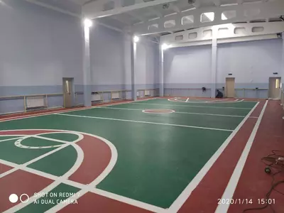 169 000 сум / шт. Спортивное покрытие из ПВХ. Спортивный линолеум “Sanfa Sport” (с выполнением работ ).