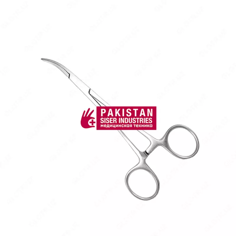 Halsted-Mosquito gemostatik forseps  kavisli  150 mm