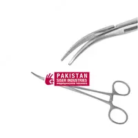  Зажим кровоостанавливающий по Келли  изогнутый  160 мм - 