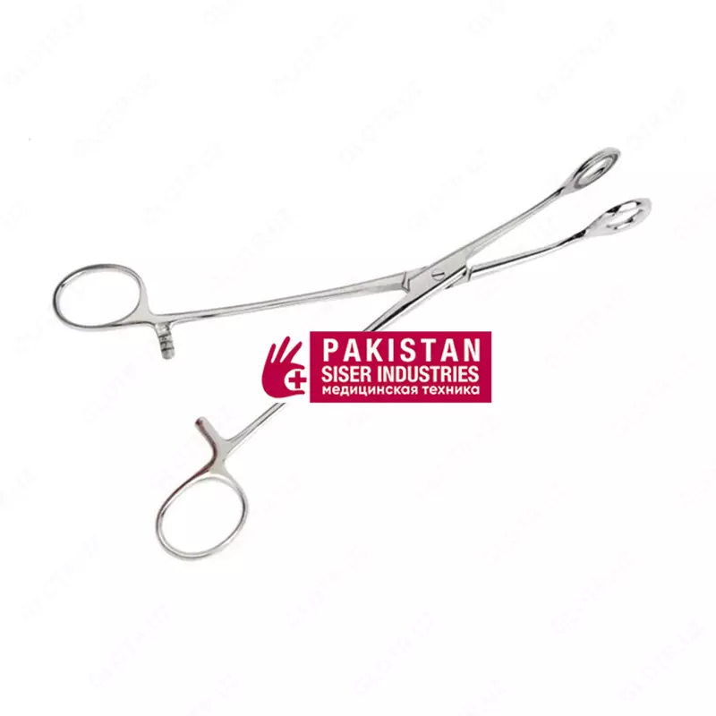 Щипцы геморроидальные окончатые  прямые