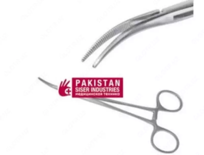 Kelly gemostatik forseps  kavisli  160 mm