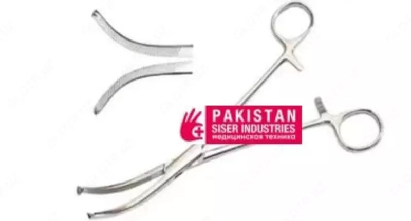 Зажим (Микулича) для прикрепления белья к брюшине 195 мм