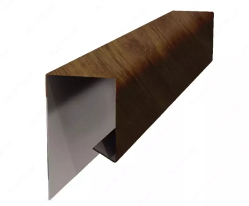  Планка завершающая сложная ПЗС-30х25х3000 Ecosteel 0 5 мм для отделки сайдинга (Россия) - 