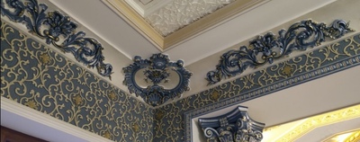 Оформление тяги и карниз