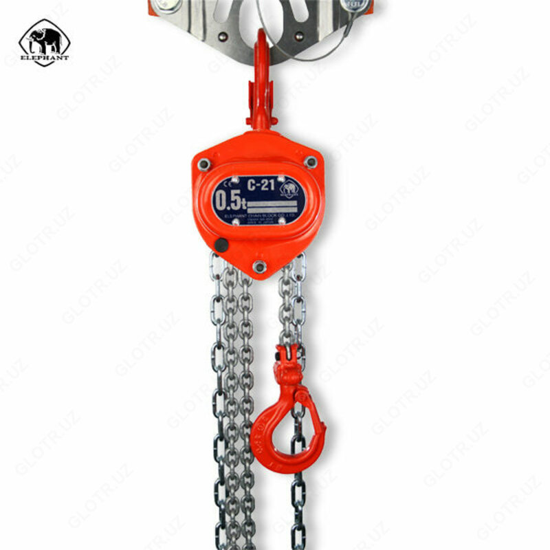 Цепной блок - JH-C21  Ручной японский подлинный подъемник  Дорожная цепь - Слон