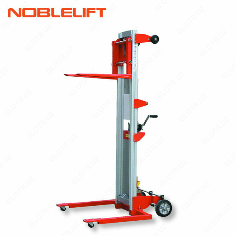 Алюминиевый вилочный штабелеукладчик с лебедкой СЕРИЯ SW  Ручная опора