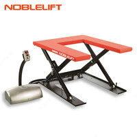 Электрогидравлический стационарный трехфазный подъемный стол (380Вт-220Вт) HTF-U10