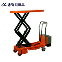 Двухступенчатый электрогидравлический передвижной подъемный стол JHE-350D