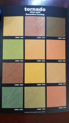 DECOMIN TORNADO EFFECT GOLD - КРАСКА ШЕЛКОВИСТАЯ, ЗОЛОТАЯ ЖЕМЧУЖИНА ЗЕРНИСТОГО ПОКРЫТИЯ 2,5 КГ