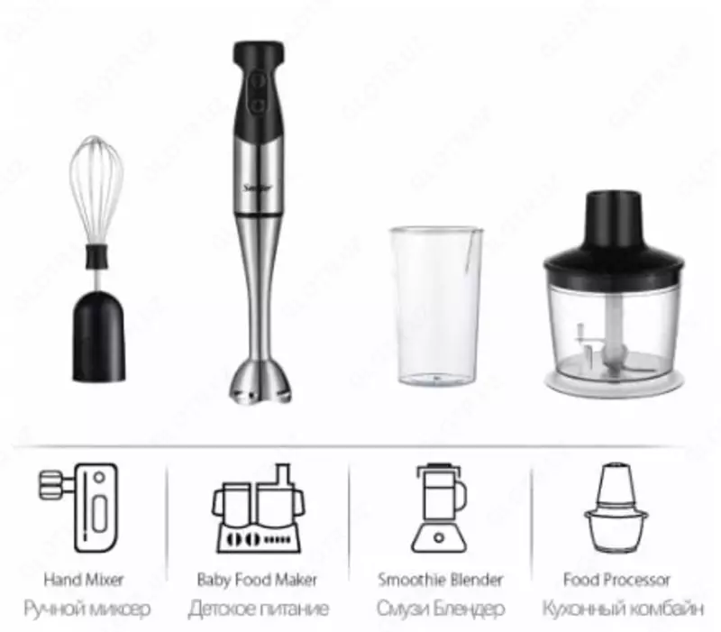 Suvga cho'miladigan blender "Sonifer SF-8013" - 365 000 so'm