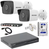 Готовый комплект IP-Видеонаблюдения на 2 камеры "Hikvision" 4мпх