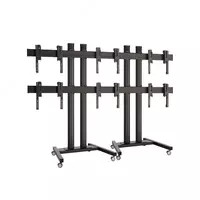 Ochiq mobil stend "Pedestal" video devorlar va monitorlar uchun 2 x 2 m