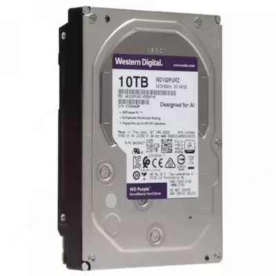Жесткий диск "Western Digital WD Purple" 10 ТБ (WD100PURX-78)