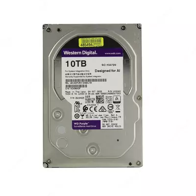 Жесткий диск "Western Digital WD Purple" 10 ТБ (WD100PURX-78) - 2 650 000 сум / шт.