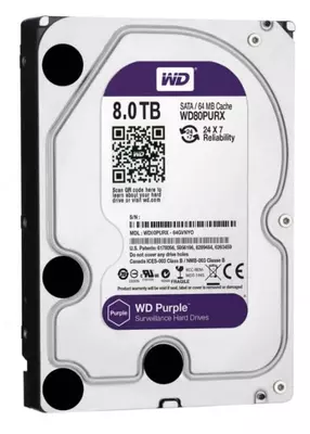 Жесткий диск Dahua Surveillance "Western Digital WD Purple" 8 ТБ (WD80PURX) Оригинал - 2 335 000 сум / шт.