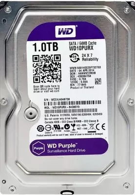 Жесткий диск "Western Digital WD Purple" 1 ТБ (WD10PURX-78) - 501 600 сум / шт.
