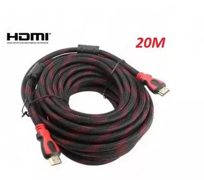 Аудио/видео Кабель Hdmi в тканевой оплетке 1080р (20 м) - 127 000 сум / шт.