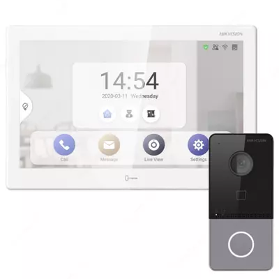 Wi-Fi bilan Android IP video interkom "HIKVISION DS-KH9510-WTE1 + DS-KV6103-PE1"
