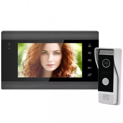 IP video interkom 7" "Slinex 70686 FHD" (Wi-fi) Qora