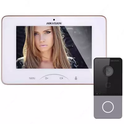 IP video interkom 7″ "Hikvision DS-KH8301-WTE + DS-KV6103-PE1" (Wi-Fi)