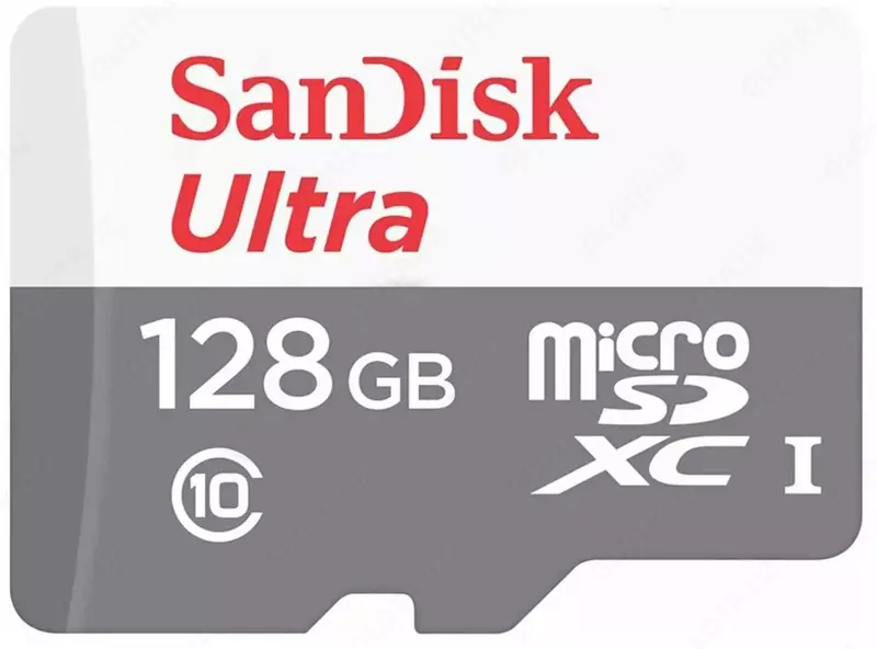 Карта памяти "SanDisk Ultra" micro SDHC/micro SDXC UHS-I 128GB (Арт - SDSQUNR-128G-GN6TA) - 122 000 сум