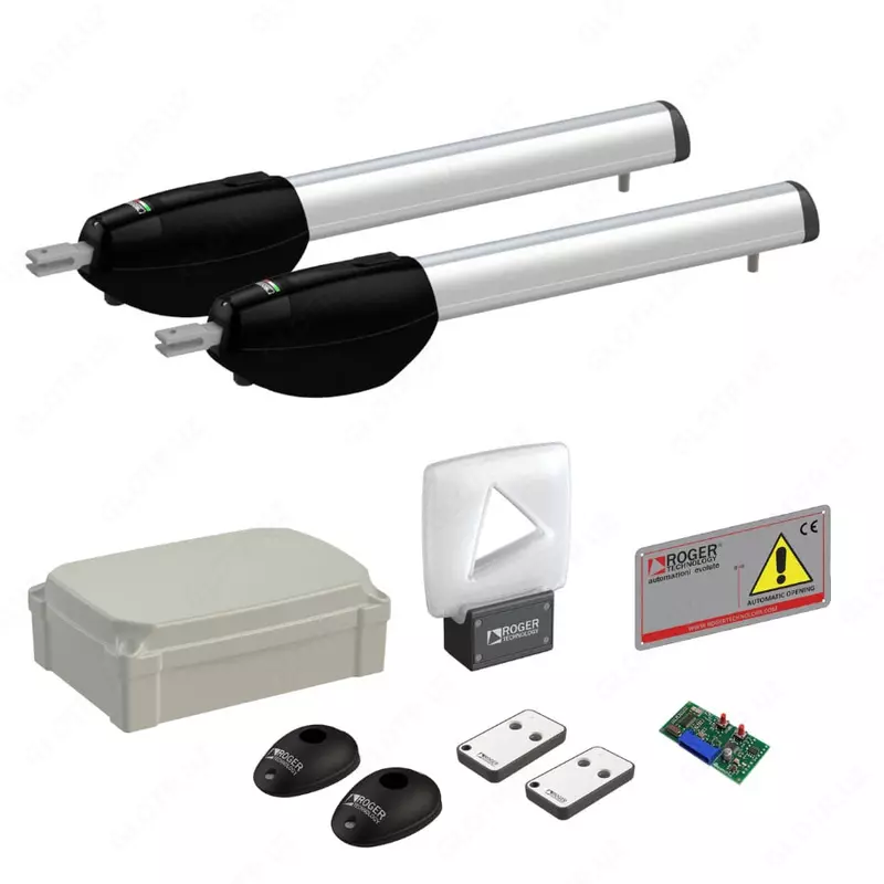 Комплект автоматики для распашных ворот "ROGER KIT BE20/210" (с приводом)
