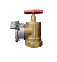 Пожарный рукавной Вентиль 90 град. — Кран угловой 50 (Латунь) Россия