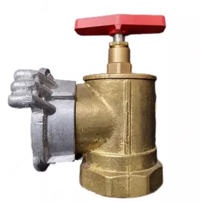 Пожарный рукавной Вентиль 90 град. — Кран угловой 50 (Латунь) Россия - 288 000 сум / комплект