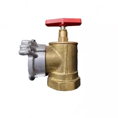 Пожарный рукавной Вентиль 90 град. — Кран угловой 65 (Латунь) Россия - 224 000 сум / комплект