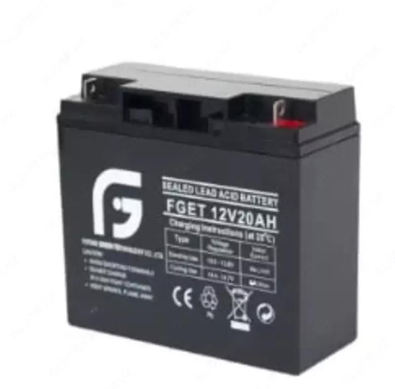 Аккумулятор FGET-12v 20AH (Свинцово-кислотный) Черный
