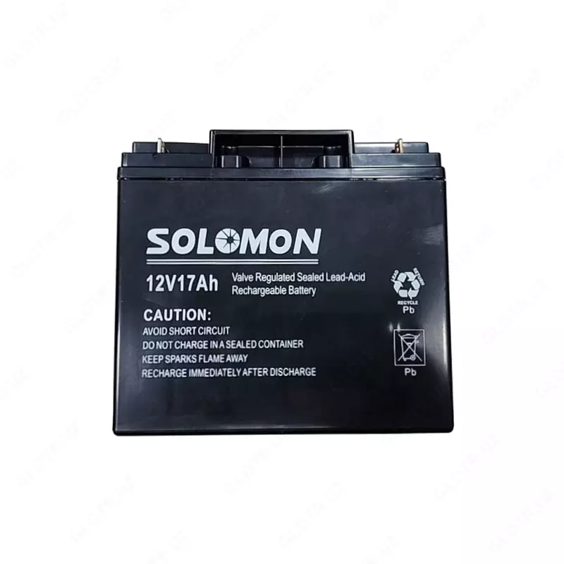 Гелевый Аккумулятор Solomon -12v17AH (Свинцово-кислотный) Черный - 432 000 сум