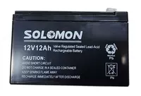 Гелевый Аккумулятор Solomon -12v12AH (Свинцово-кислотный) Черный