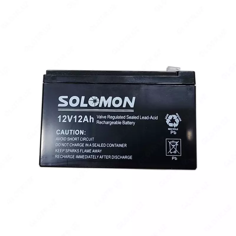 Гелевый Аккумулятор Solomon -12v12AH (Свинцово-кислотный) Черный - 330 000 сум