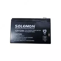 Гелевый Аккумулятор Solomon -12v12AH (Свинцово-кислотный) Черный - 330 000 сум