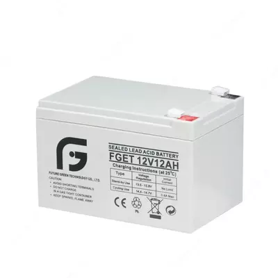 Аккумулятор FGET-12v 12AH (Свинцово-кислотный) Белый - 330 000 сум / шт.