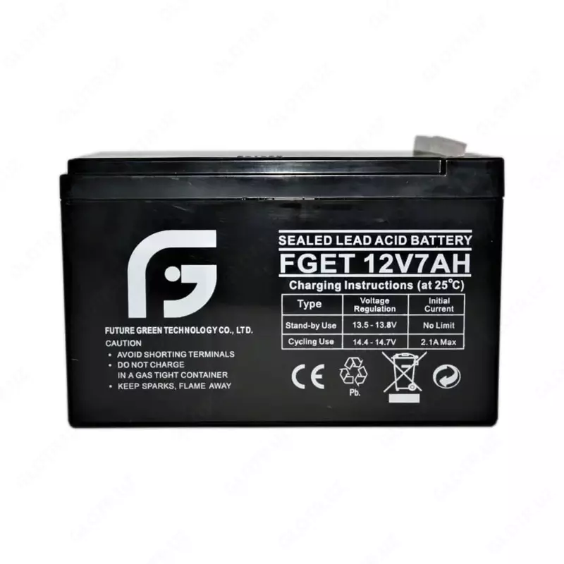 Аккумулятор FGET-12v 7AH (Свинцово-кислотный) Черный - 120 000 сум
