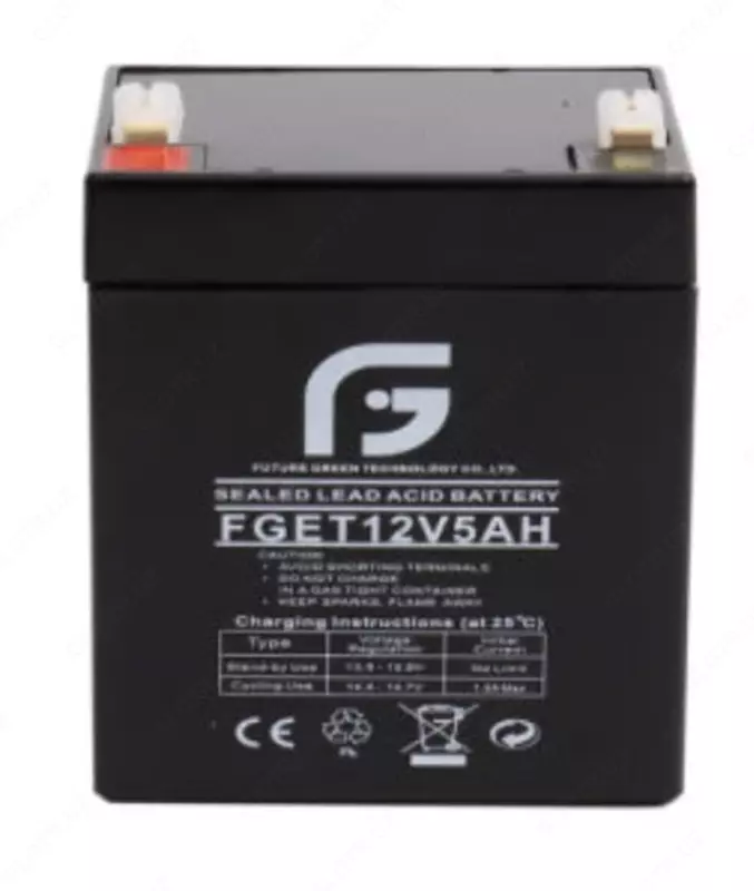 Аккумулятор FGET-12v 5AH (Свинцово-кислотный) Черный