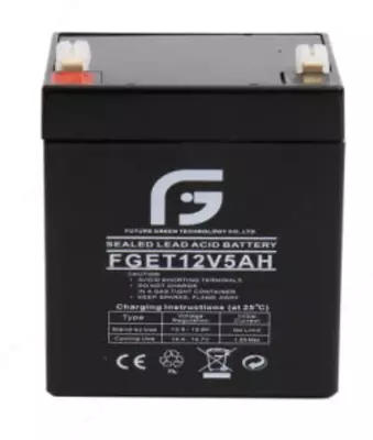 Аккумулятор FGET-12v 5AH (Свинцово-кислотный) Черный