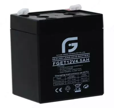 Аккумулятор FGET-12v 4.5AH (Свинцово-кислотный) Черный