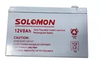 Гелевый Аккумулятор Solomon - 12v 8AH (Свинцово-кислотный) Белый